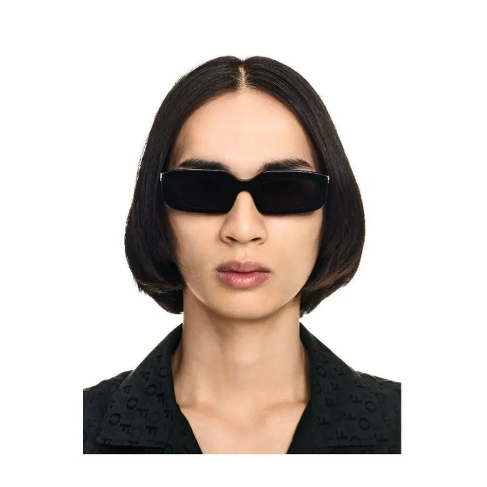 Off-White RENTON Sunglasses Black Rectangle OERI13C RENTON 1007 NEW AUTHENTIC